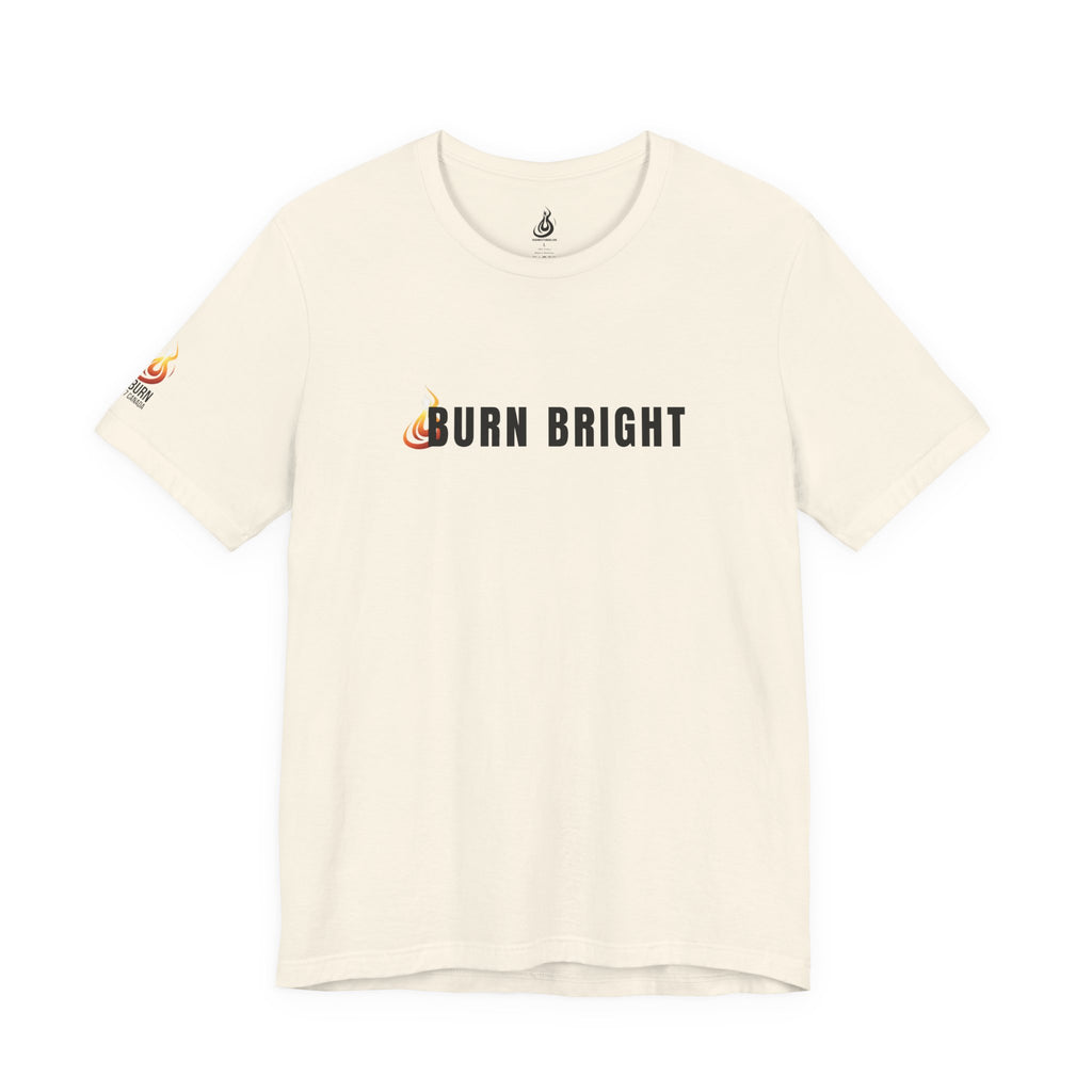 Burn Bright Christian T-Shirt, 2 Corinthians 4:6 Faith Tee (Light Colours)