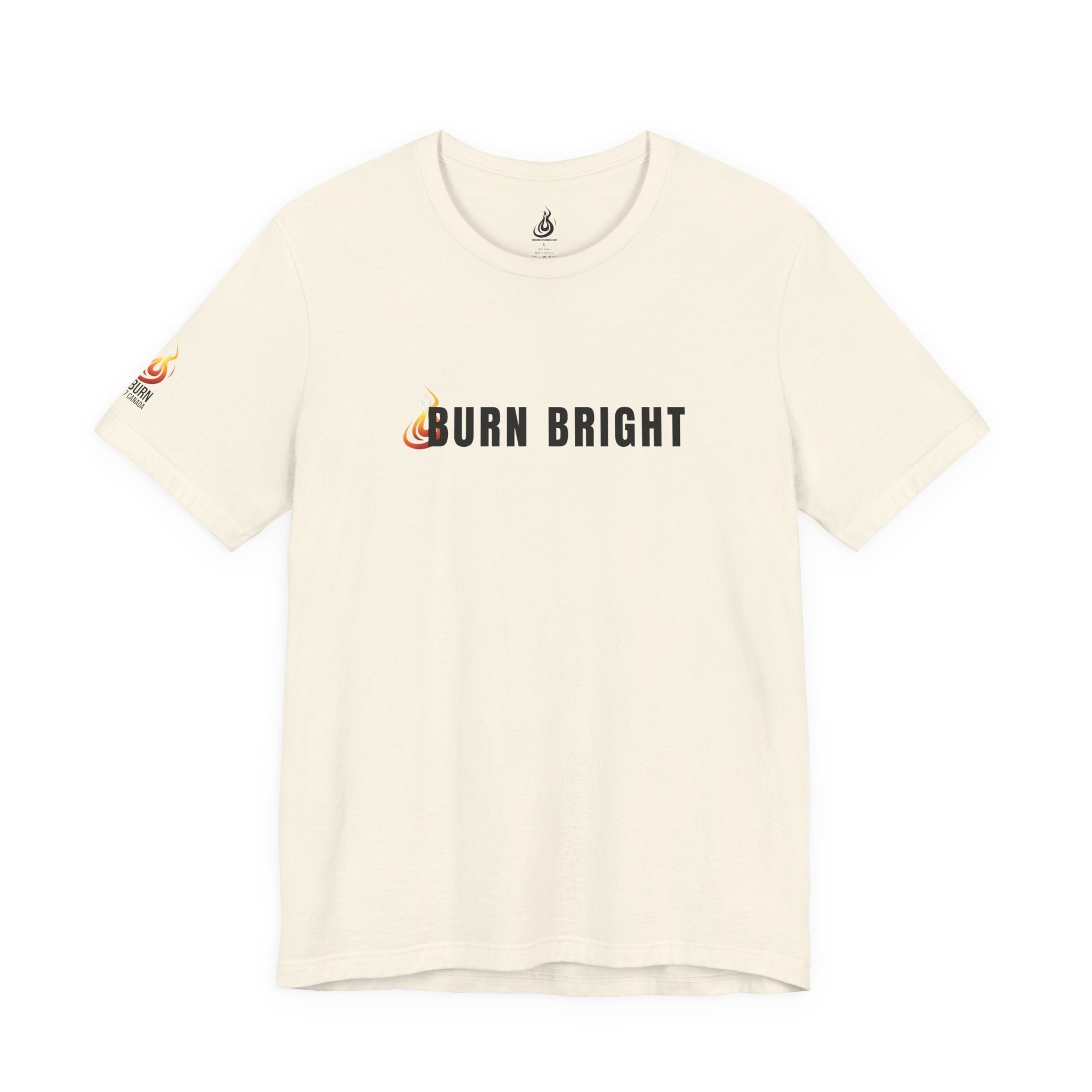 Burn Bright Christian T-Shirt, 2 Corinthians 4:6 Faith Tee (Light Colours)