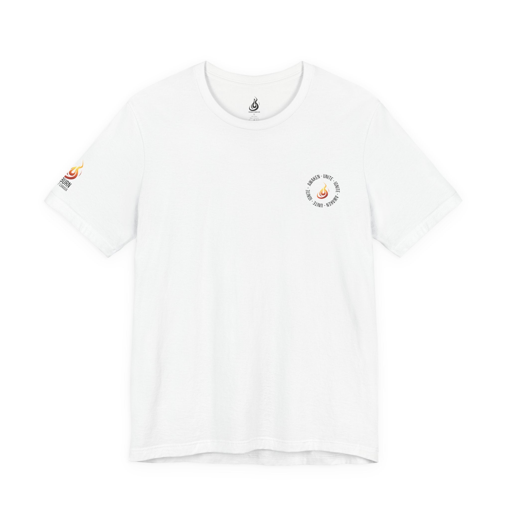 Unite Ignite Awaken Tee – Inspirational Christian Short Sleeve Shirt (Light Colours)