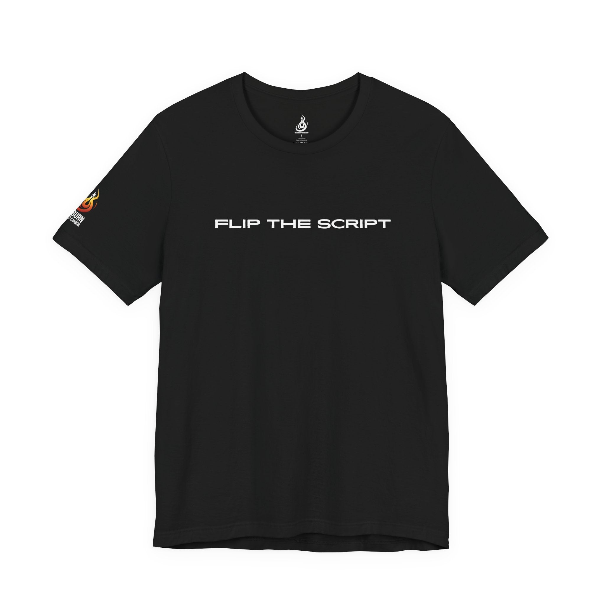 Flip The Script Tee, Isaiah 43:18–19 Christian T-Shirt (Dark Colours)