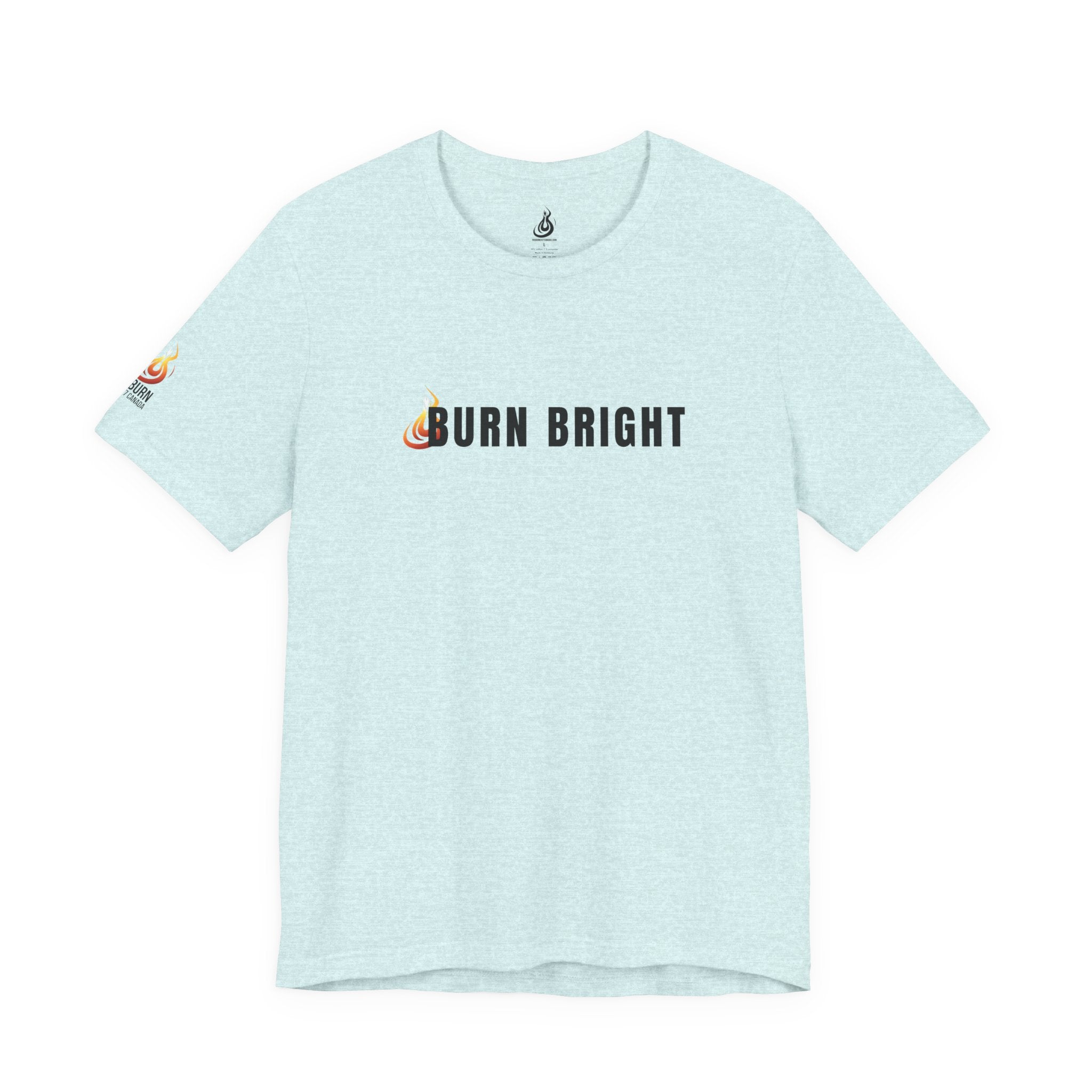 Burn Bright Christian T-Shirt, 2 Corinthians 4:6 Faith Tee (Light Colours)