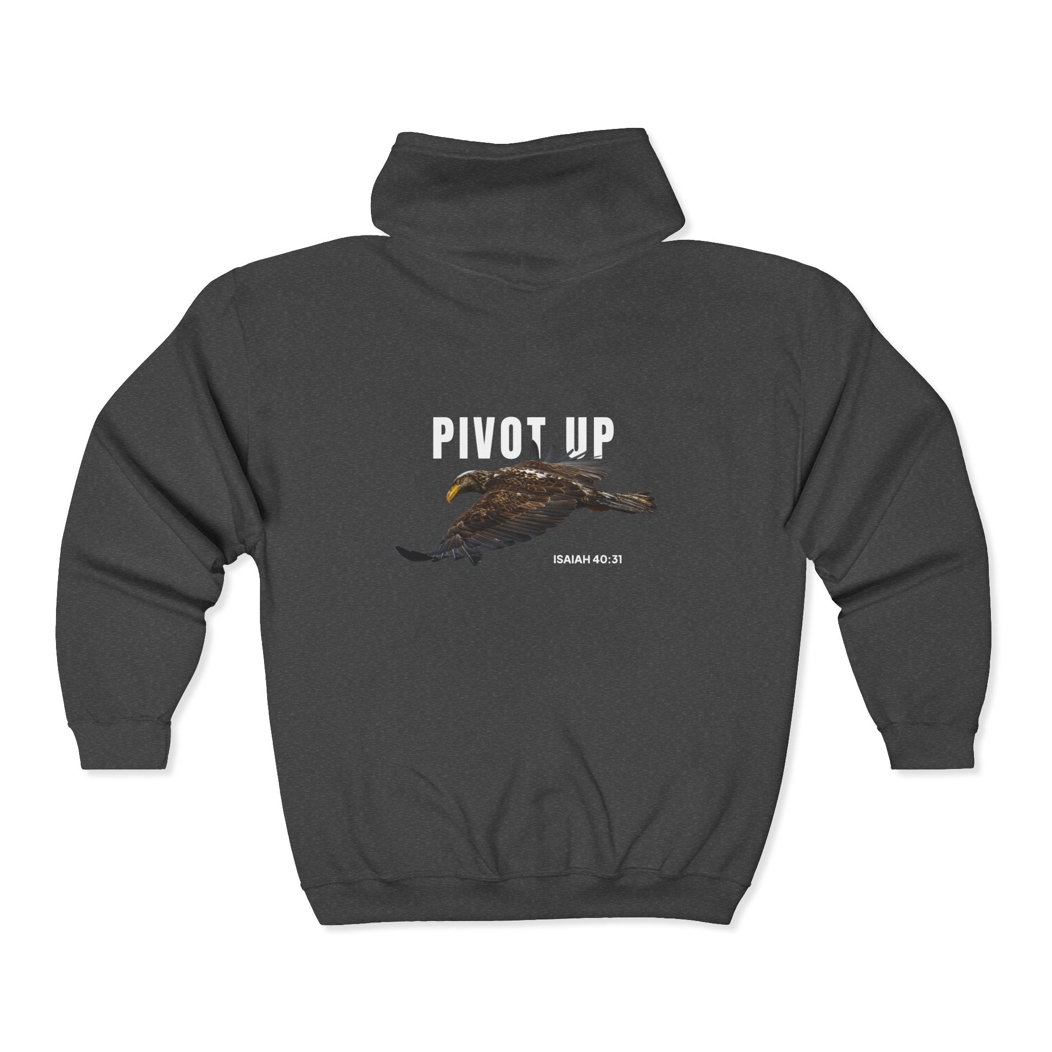 Pivot Up: Isaiah 40:31 Full-Zip Hoodie (Light Colours)