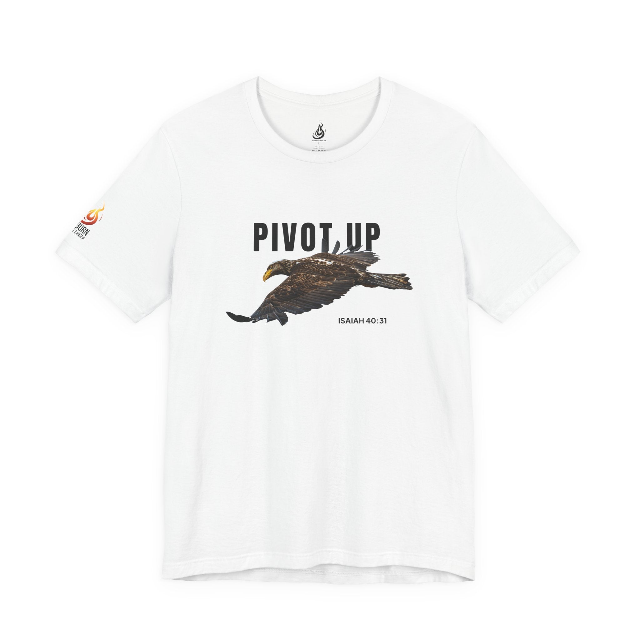 Pivot Up Tee, Isaiah 40:31 Inspirational Christian T‑Shirt (Light Colours)