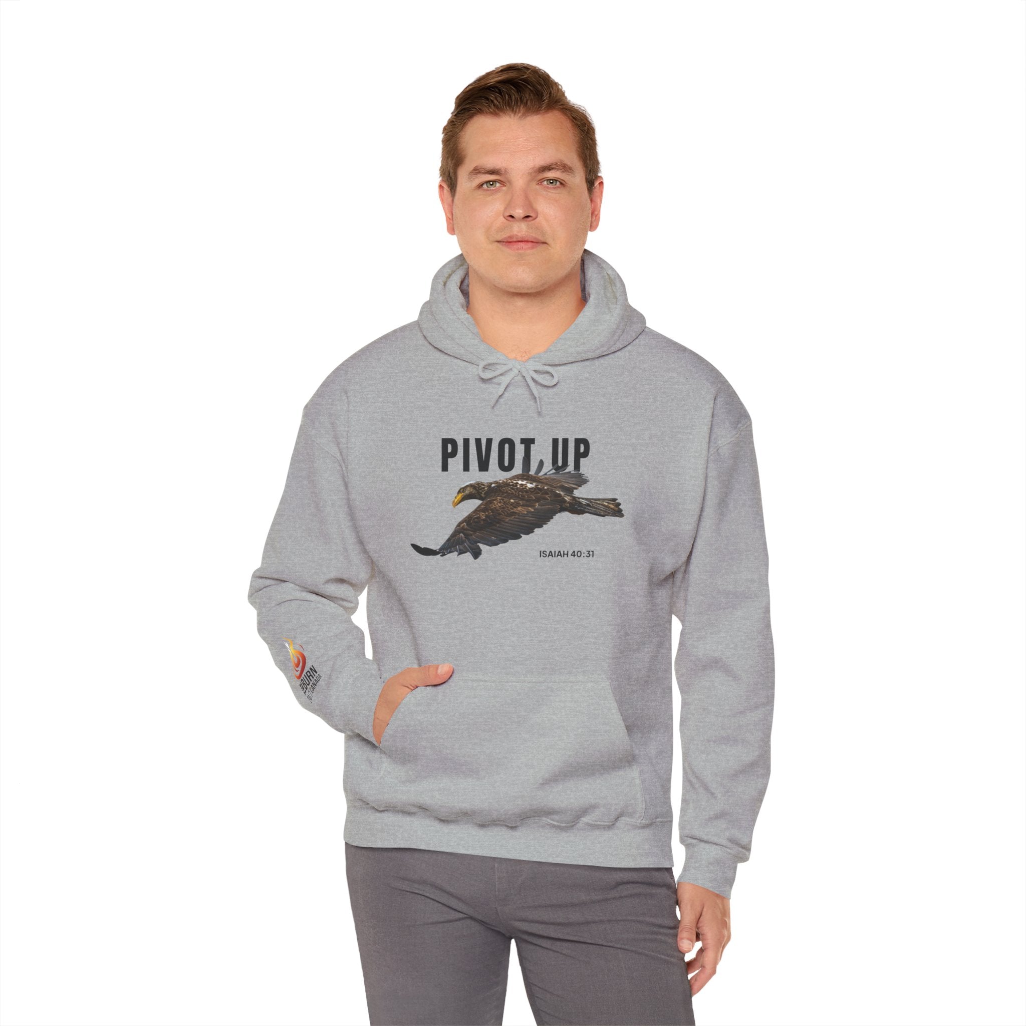 Pivot Up Hoodie — Isaiah 40:31 (Light Colours)