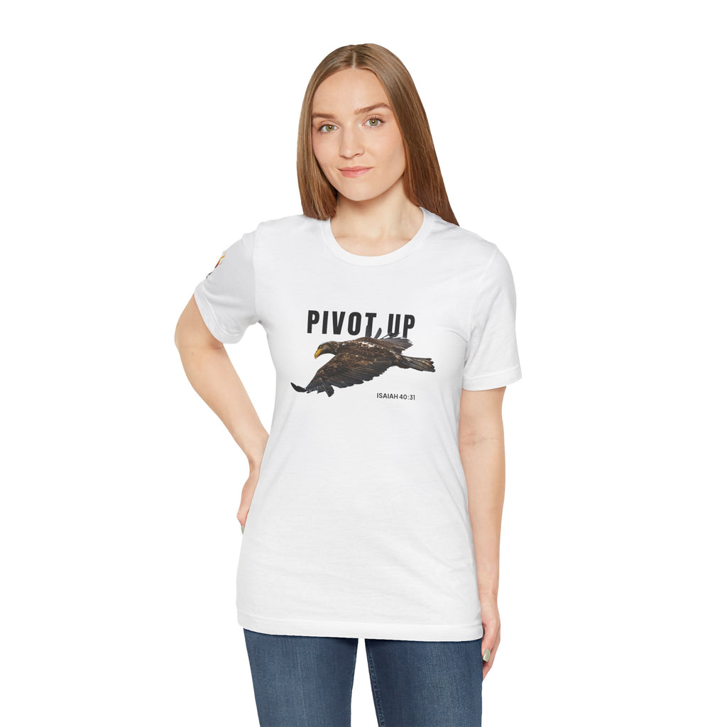 Pivot Up Tee, Isaiah 40:31 Inspirational Christian T‑Shirt (Light Colours)