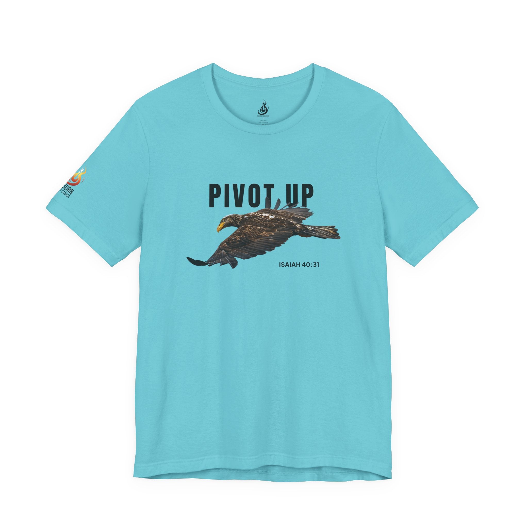 Pivot Up Tee, Isaiah 40:31 Inspirational Christian T‑Shirt (Light Colours)
