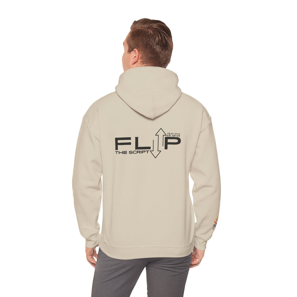 Flip The Script Hoodie — Isaiah 43:18–19 (Light Colours)