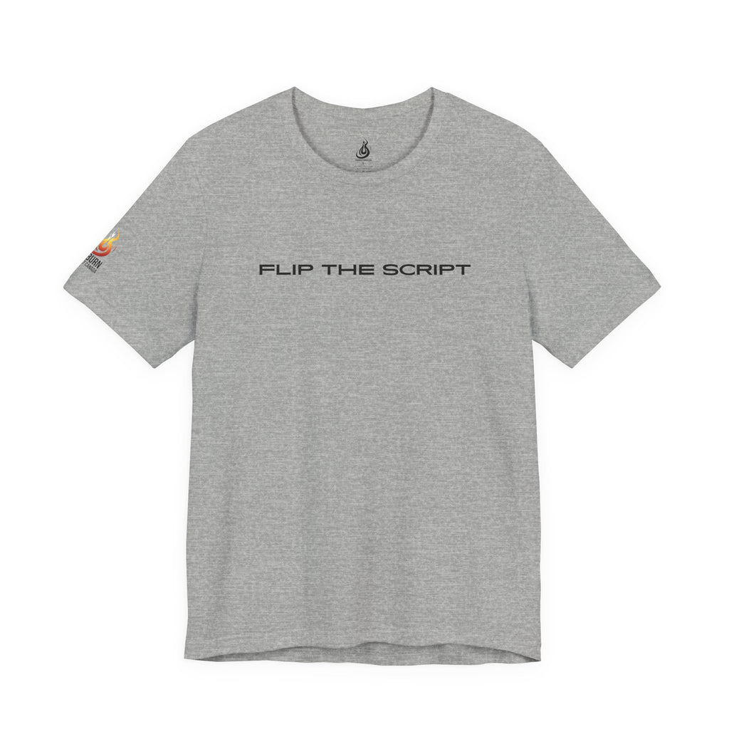 Flip The Script Tee — Isaiah 43:18–19 Christian T-Shirt (Light Colours)