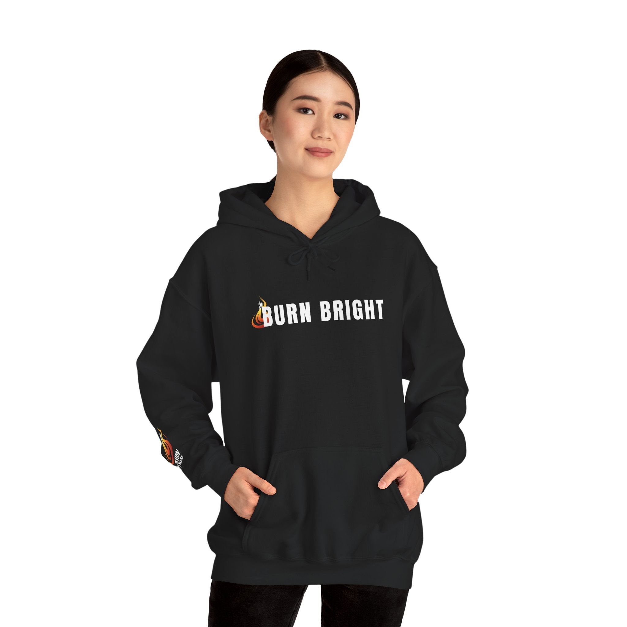 Burn Bright Hoodie — 2 Corinthians 4:6 (Dark Colours)