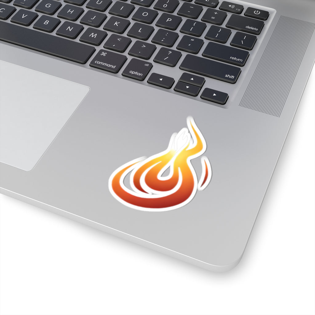 Burn 24/7 Flame Decal for Laptops & Water Bottles