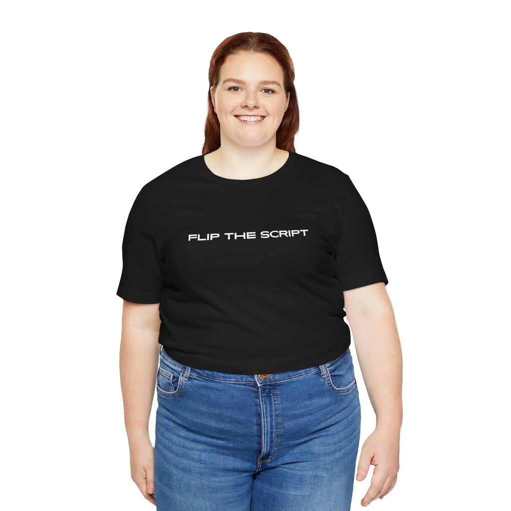 Flip The Script Tee, Isaiah 43:18–19 Christian T-Shirt (Dark Colours)