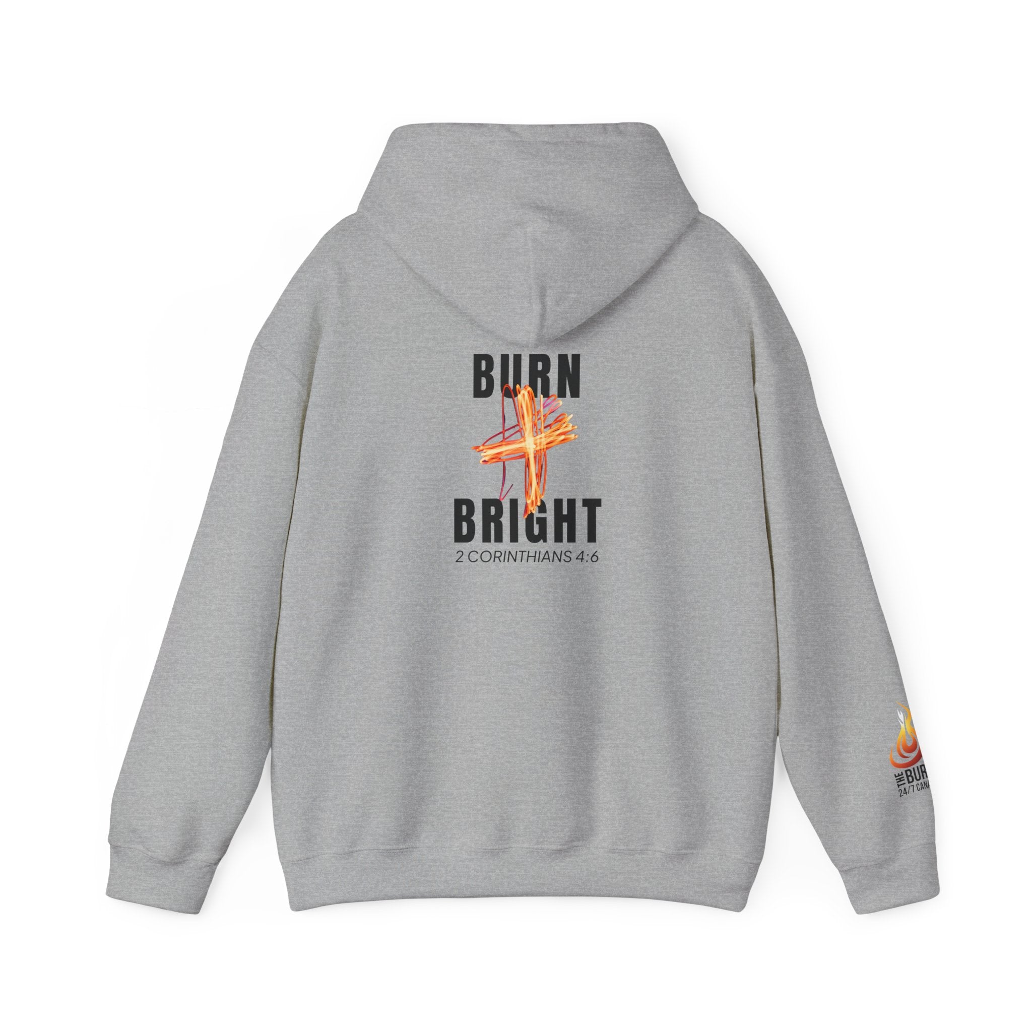 Burn Bright Hoodie: 2 Corinthians 4:6 (Light Colours)