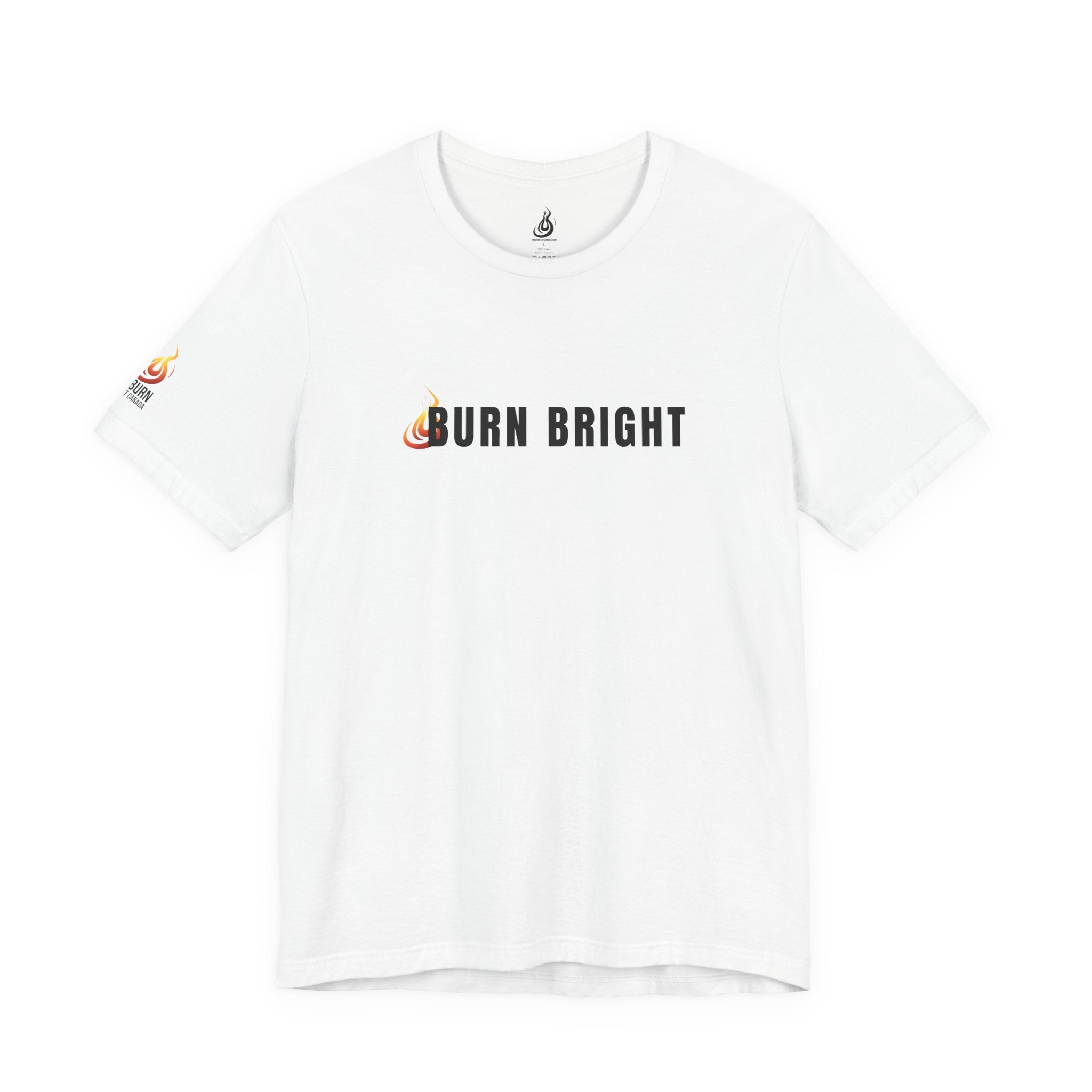 Burn Bright Christian T-Shirt, 2 Corinthians 4:6 Faith Tee (Light Colours)
