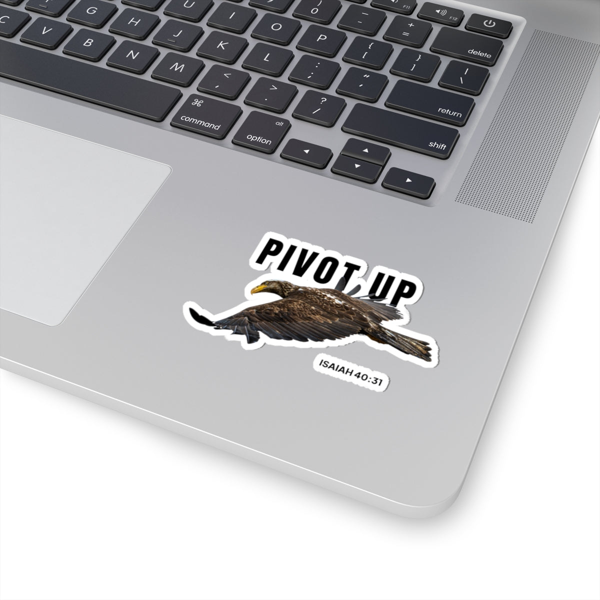Pivot Up Eagle Sticker — Isaiah 40:31 Decal
