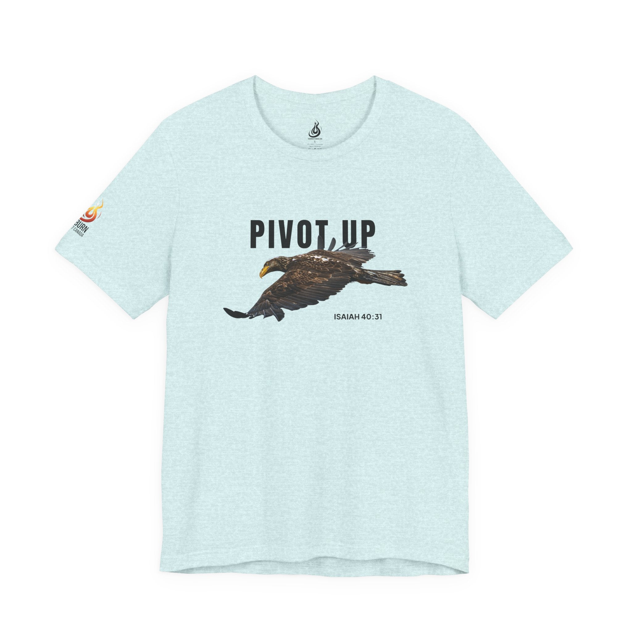 Pivot Up Tee, Isaiah 40:31 Inspirational Christian T‑Shirt (Light Colours)