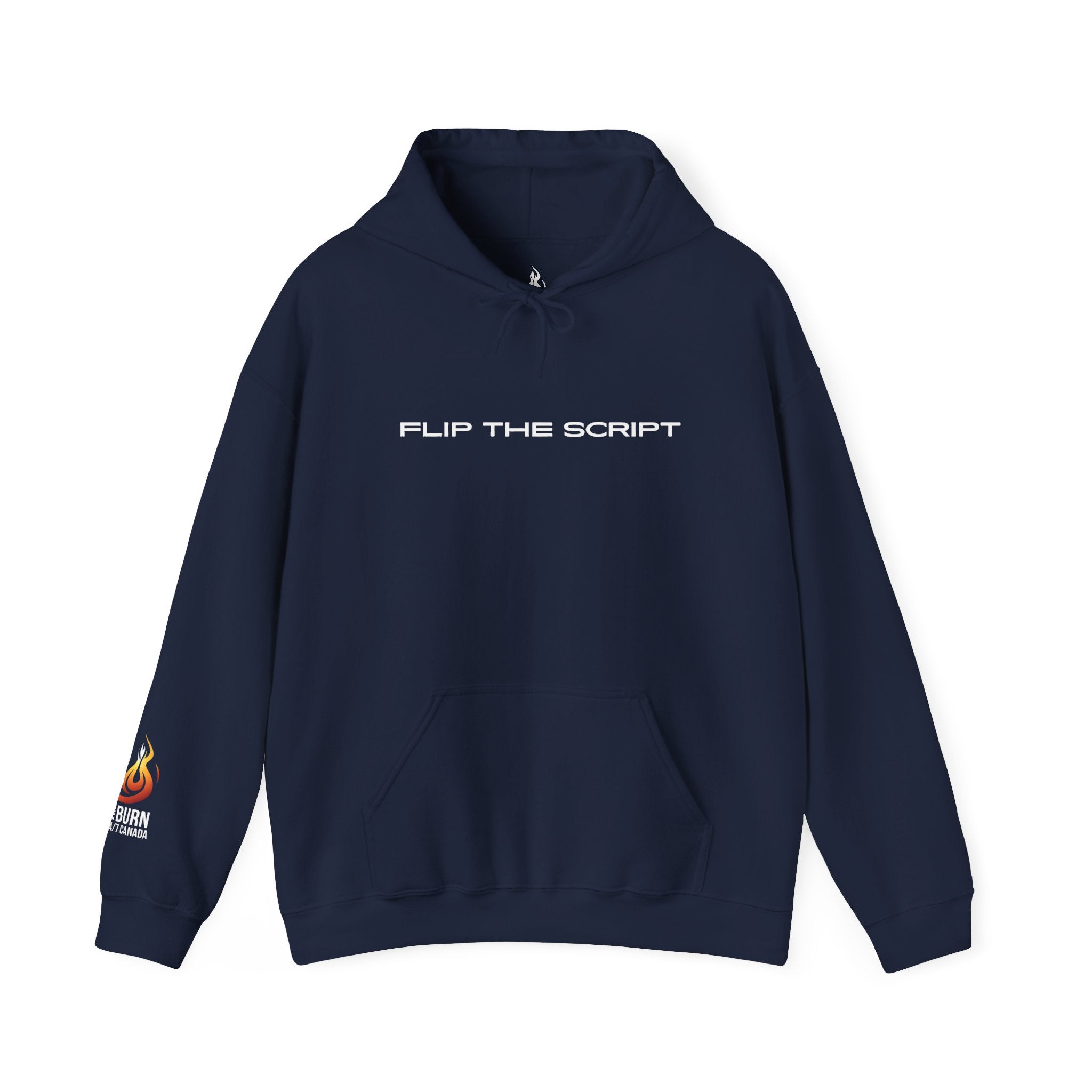 Flip The Script Hoodie: Isaiah 43:18–19 (Dark Colours)