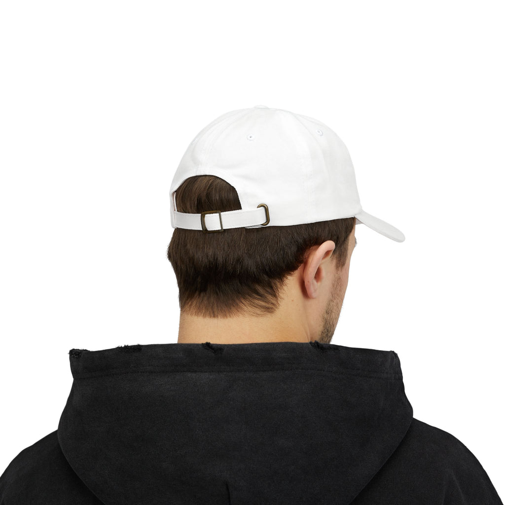 Dad Cap: Minimal Embroidered Burn Flame