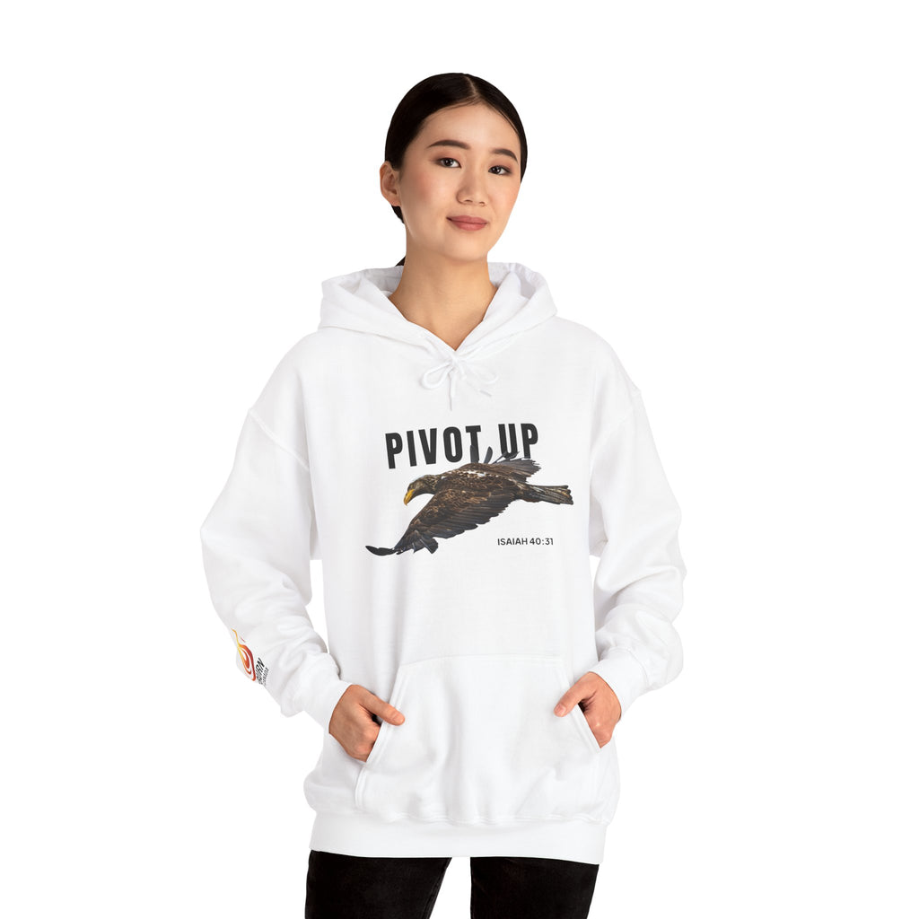 Pivot Up Hoodie — Isaiah 40:31 (Light Colours)
