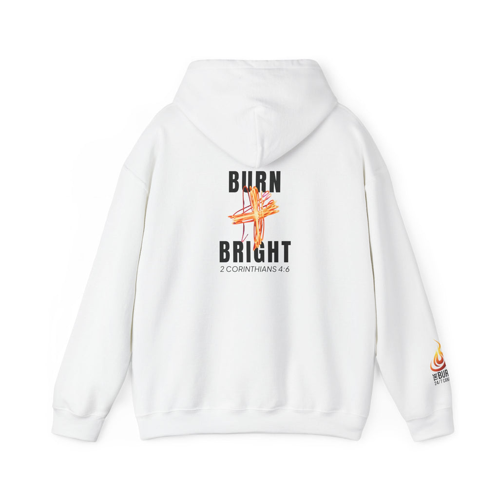 Burn Bright Hoodie: 2 Corinthians 4:6 (Light Colours)