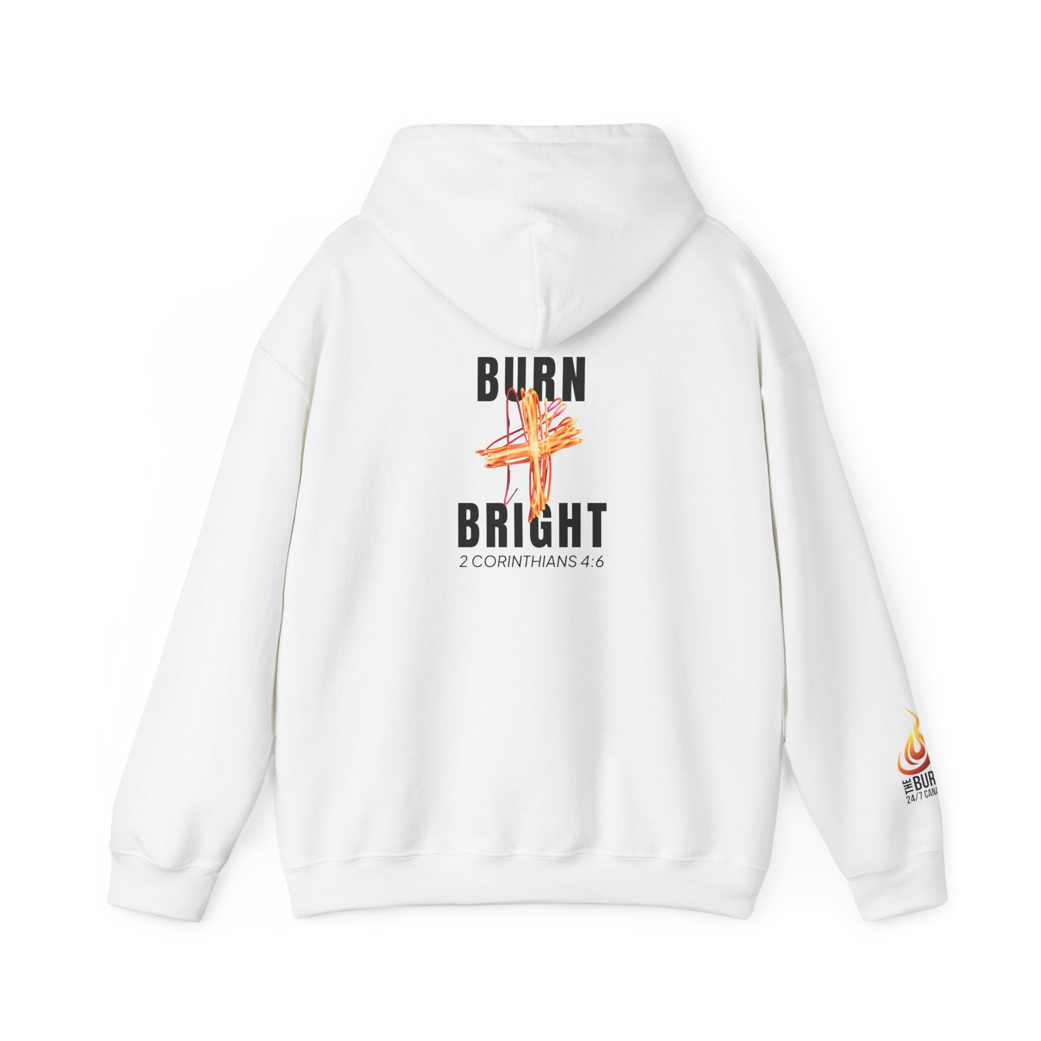 Burn Bright Hoodie: 2 Corinthians 4:6 (Light Colours)
