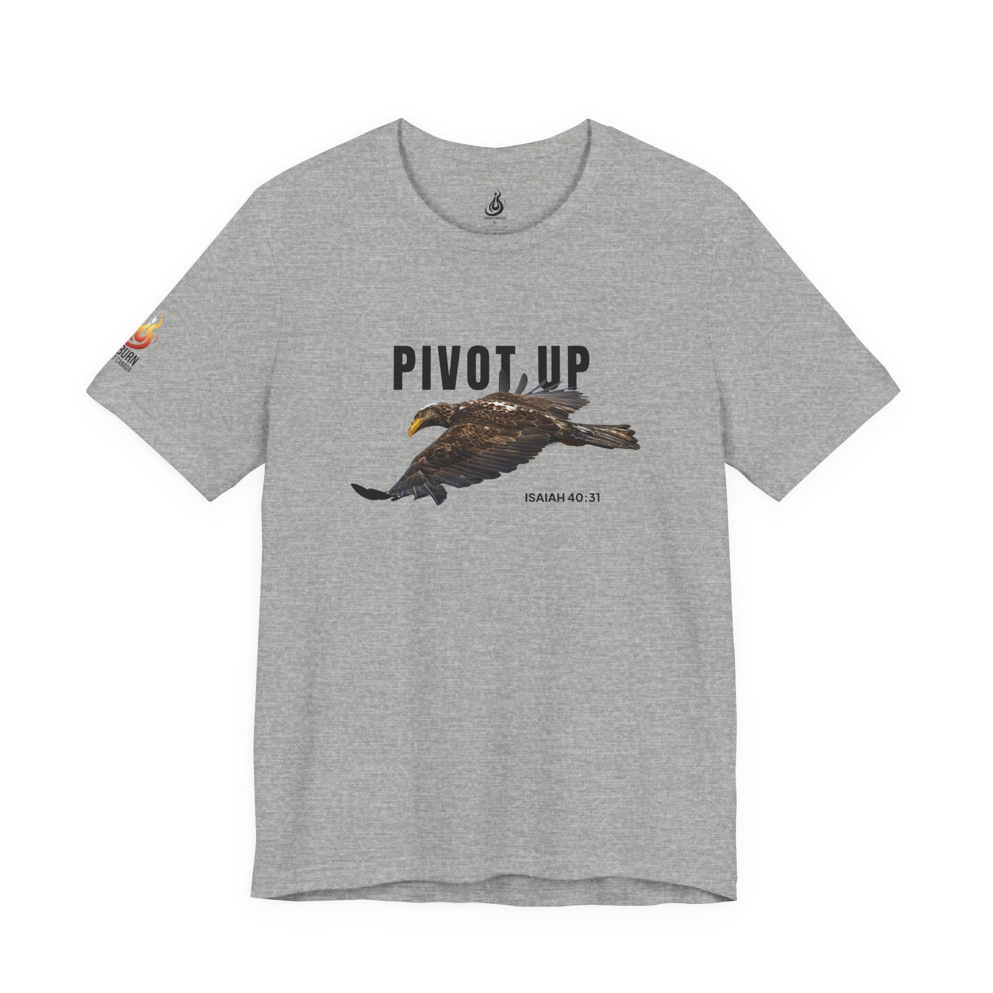 Pivot Up Tee, Isaiah 40:31 Inspirational Christian T‑Shirt (Light Colours)