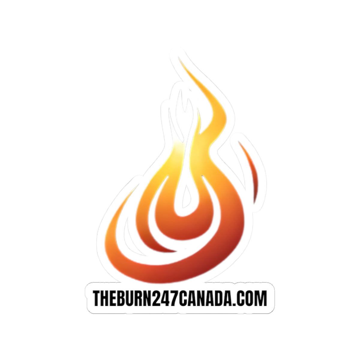 Burn 24/7 Canada Logo Sticker