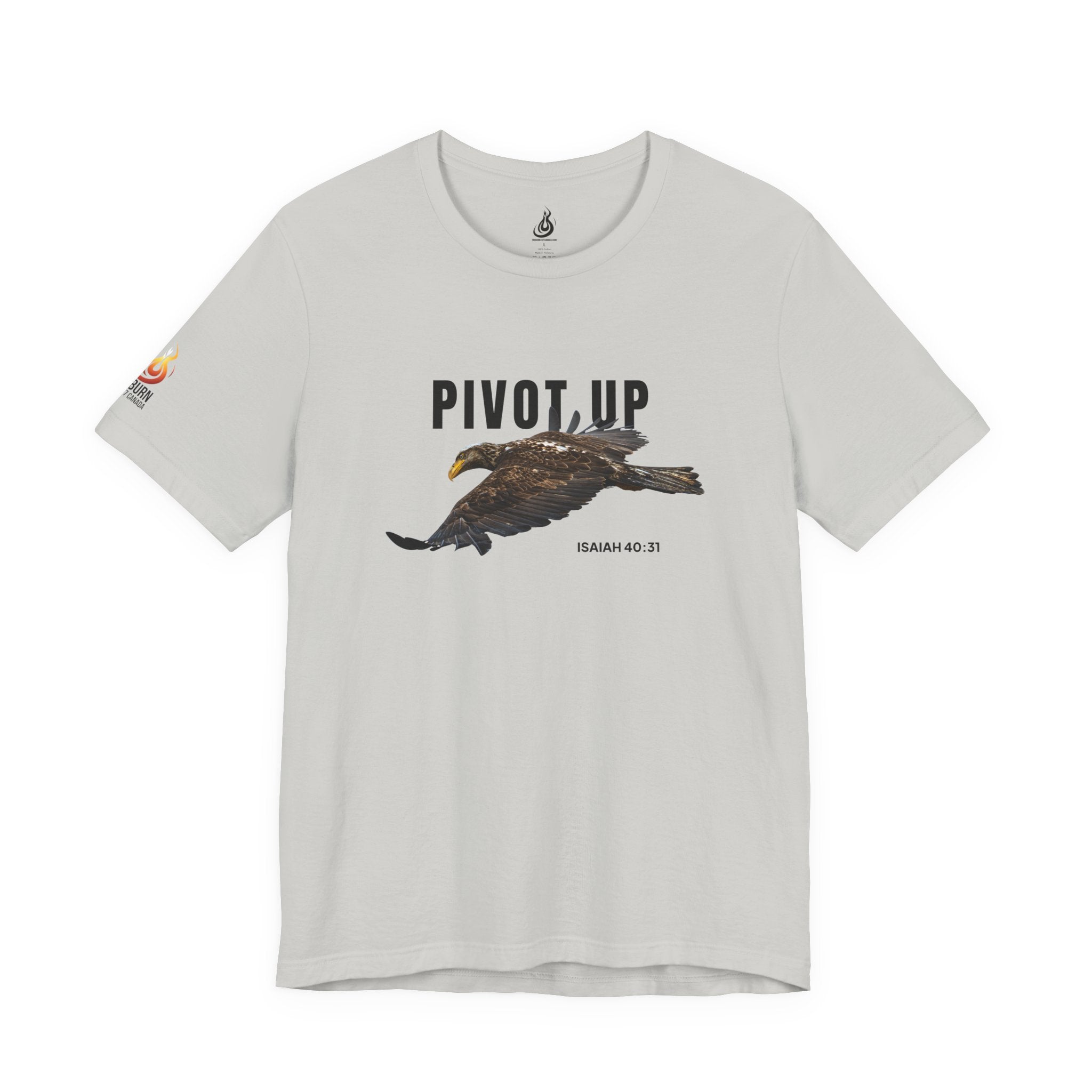 Pivot Up Tee, Isaiah 40:31 Inspirational Christian T‑Shirt (Light Colours)