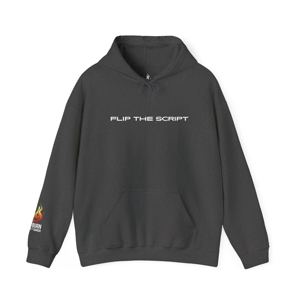 Flip The Script Hoodie: Isaiah 43:18–19 (Dark Colours)