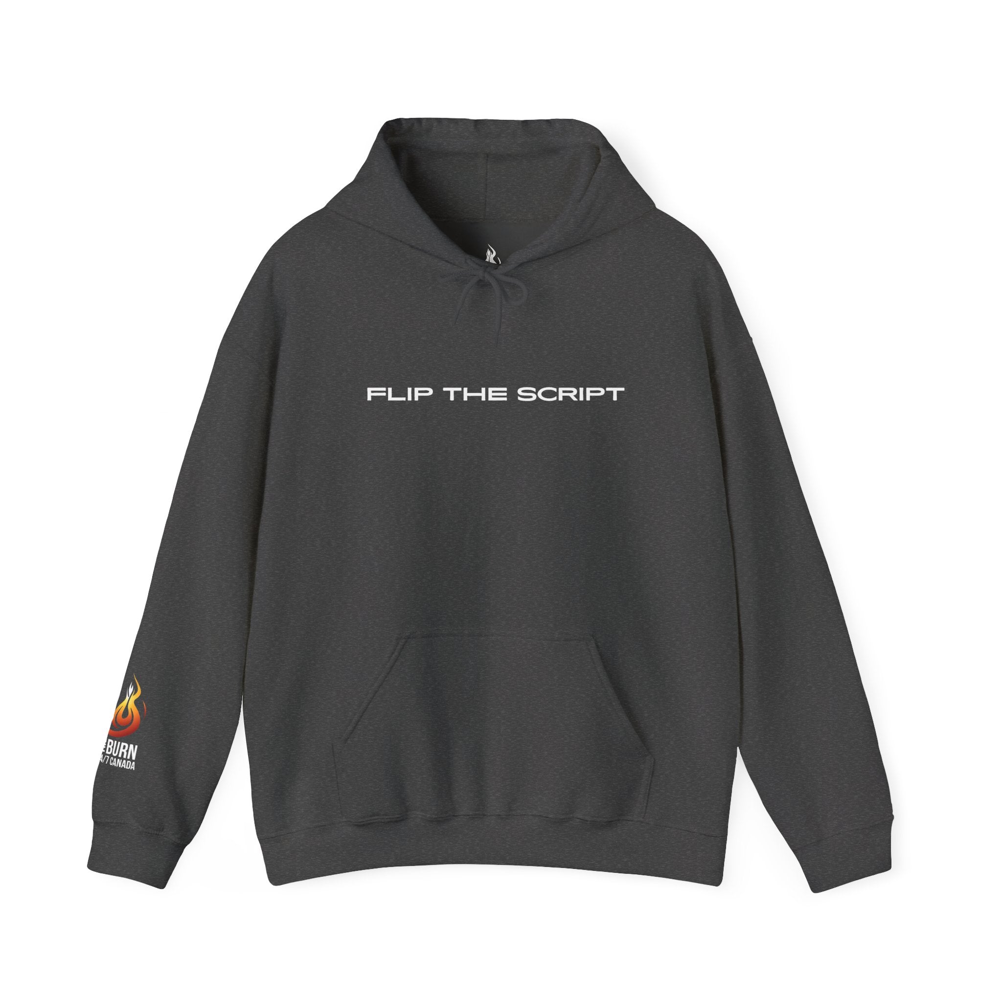 Flip The Script Hoodie: Isaiah 43:18–19 (Dark Colours)