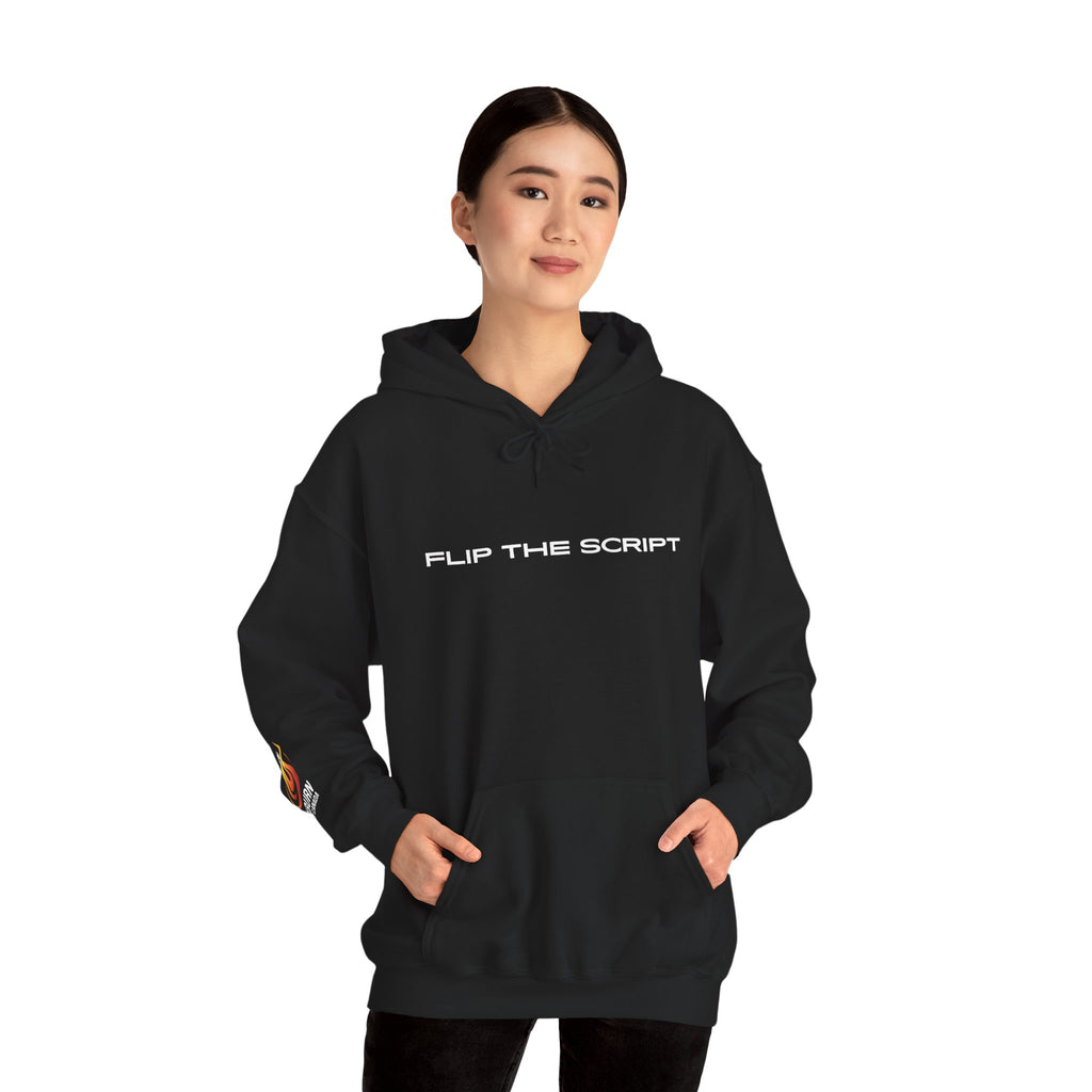 Flip The Script Hoodie: Isaiah 43:18–19 (Dark Colours)