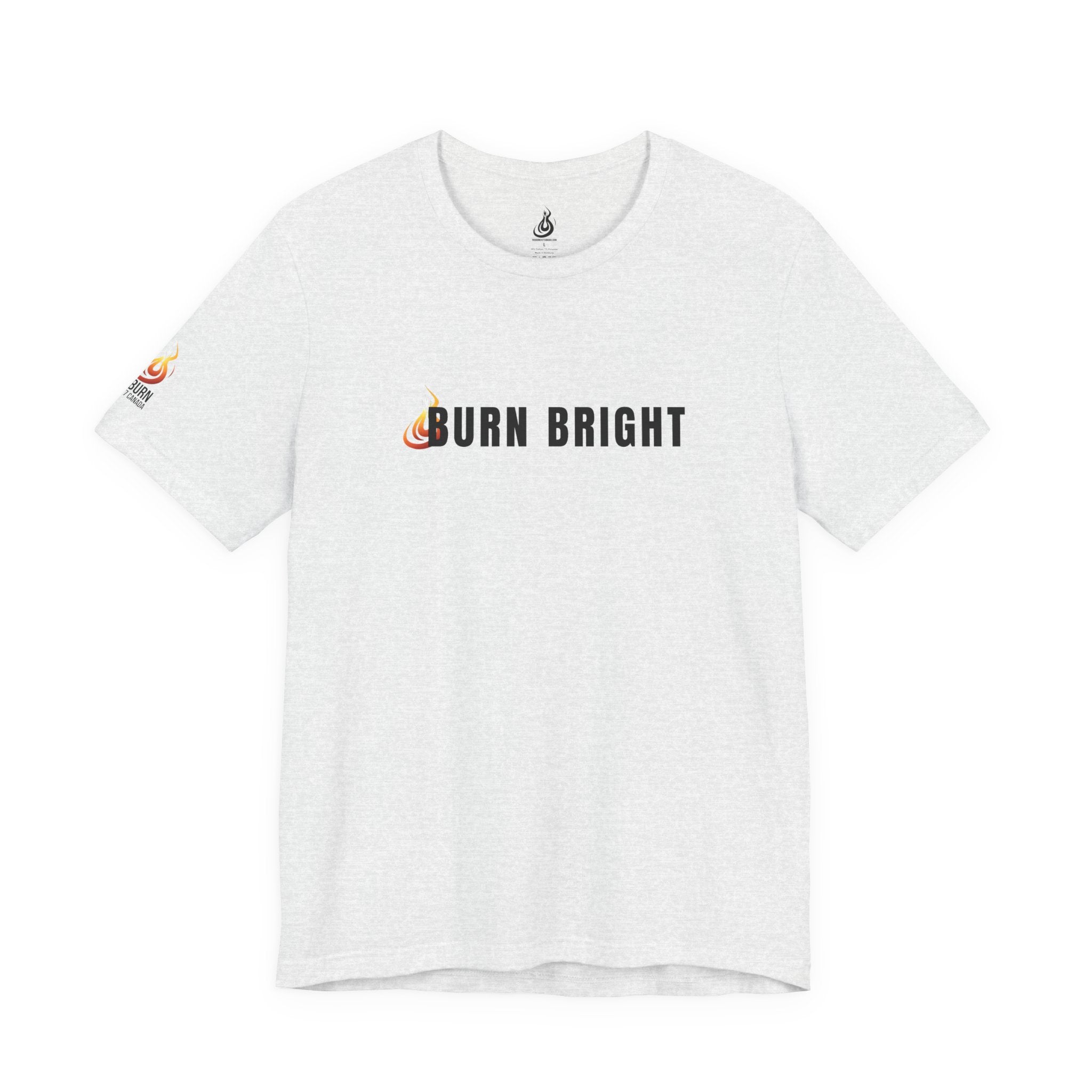 Burn Bright Christian T-Shirt, 2 Corinthians 4:6 Faith Tee (Light Colours)