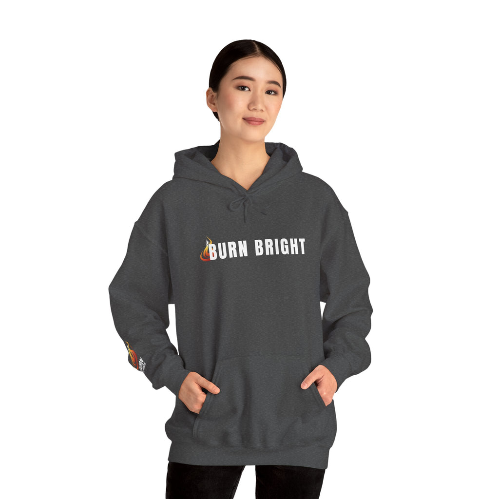 Burn Bright Hoodie — 2 Corinthians 4:6 (Dark Colours)