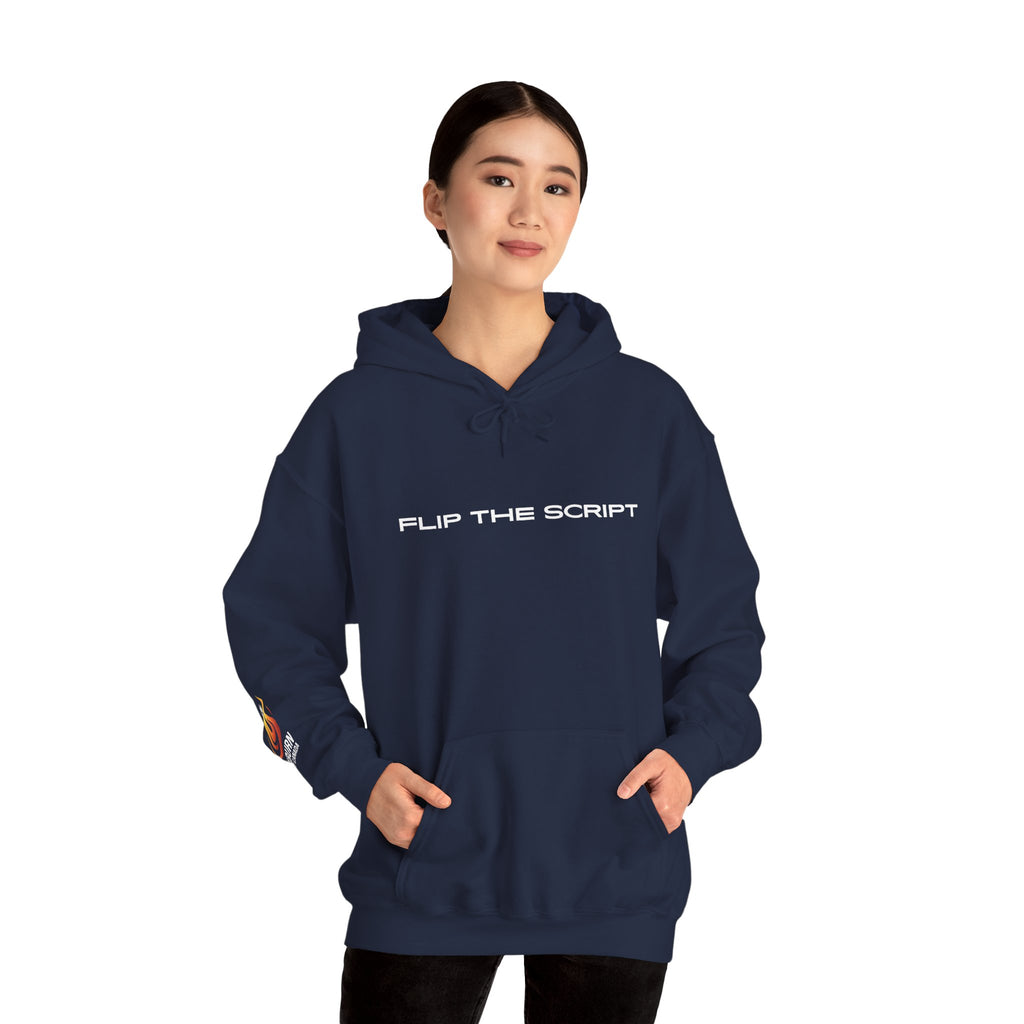 Flip The Script Hoodie: Isaiah 43:18–19 (Dark Colours)