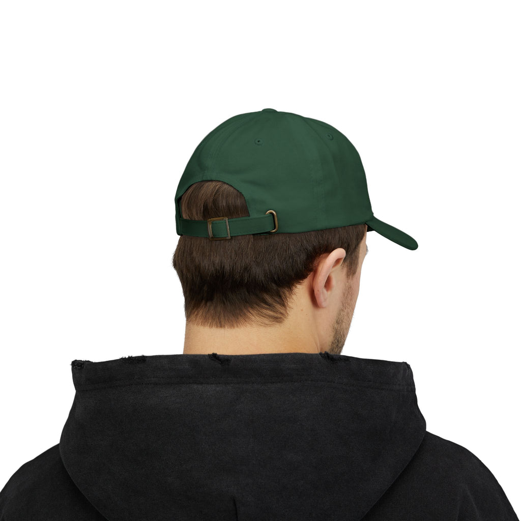 Flame Icon Dad Cap: Minimal Fire Embroidered Baseball Hat