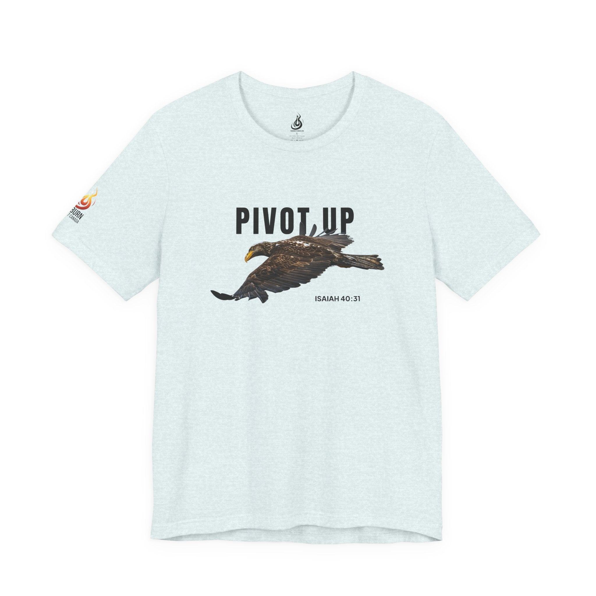 Pivot Up Tee, Isaiah 40:31 Inspirational Christian T‑Shirt (Light Colours)