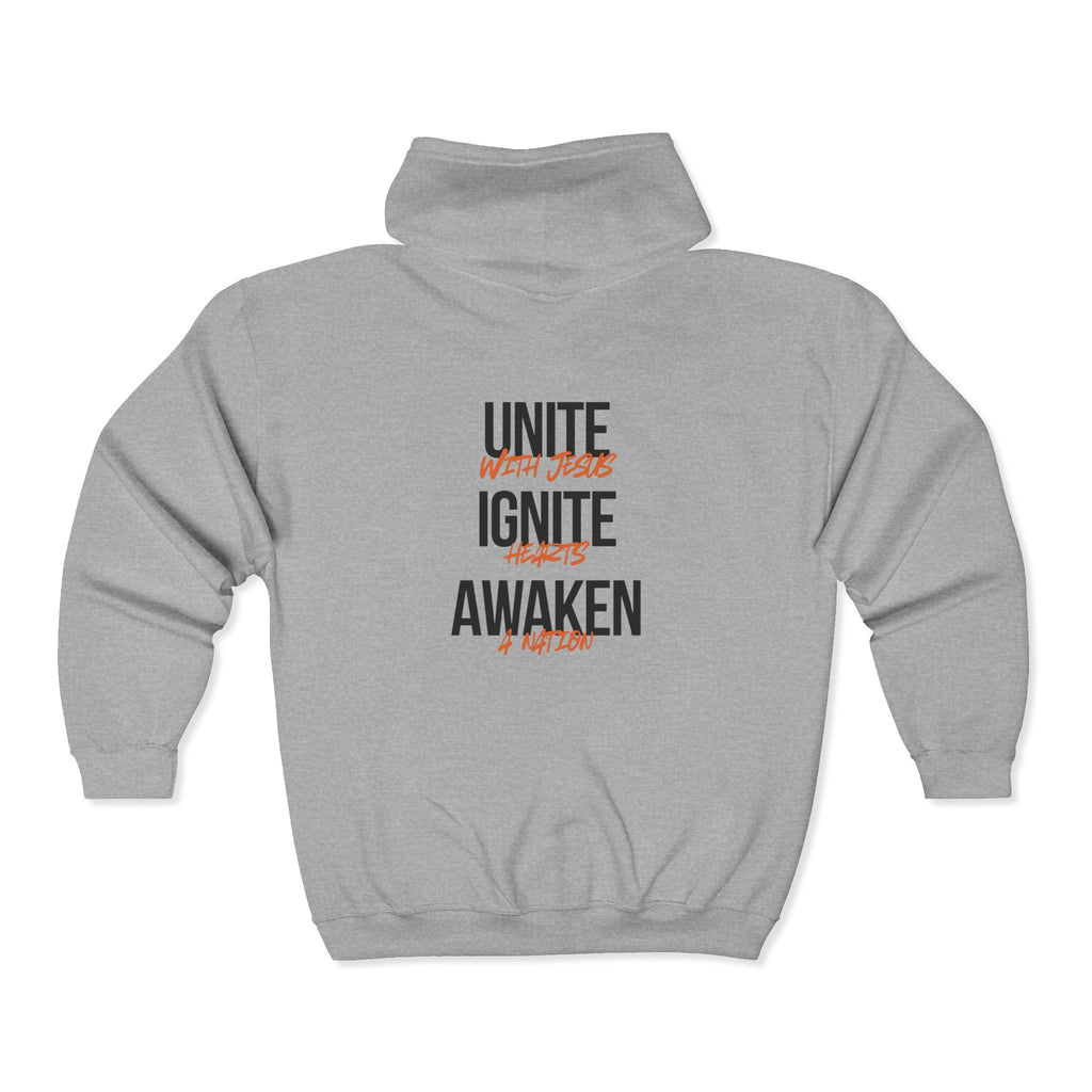 Unite Ignite Awaken — Zip-Up Hoodie