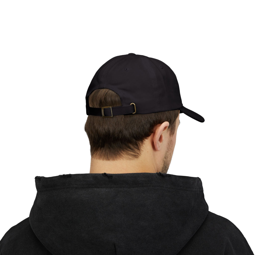 Flame Icon Dad Cap: Minimal Fire Embroidered Baseball Hat