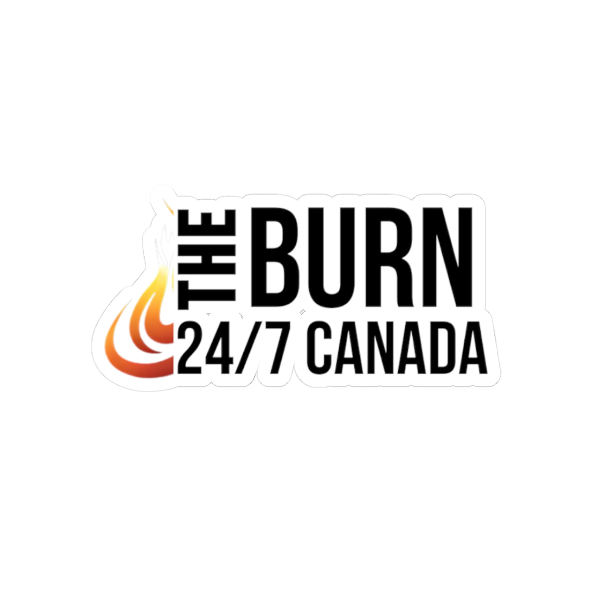 “The Burn 24/7 Canada” Logo Sticker