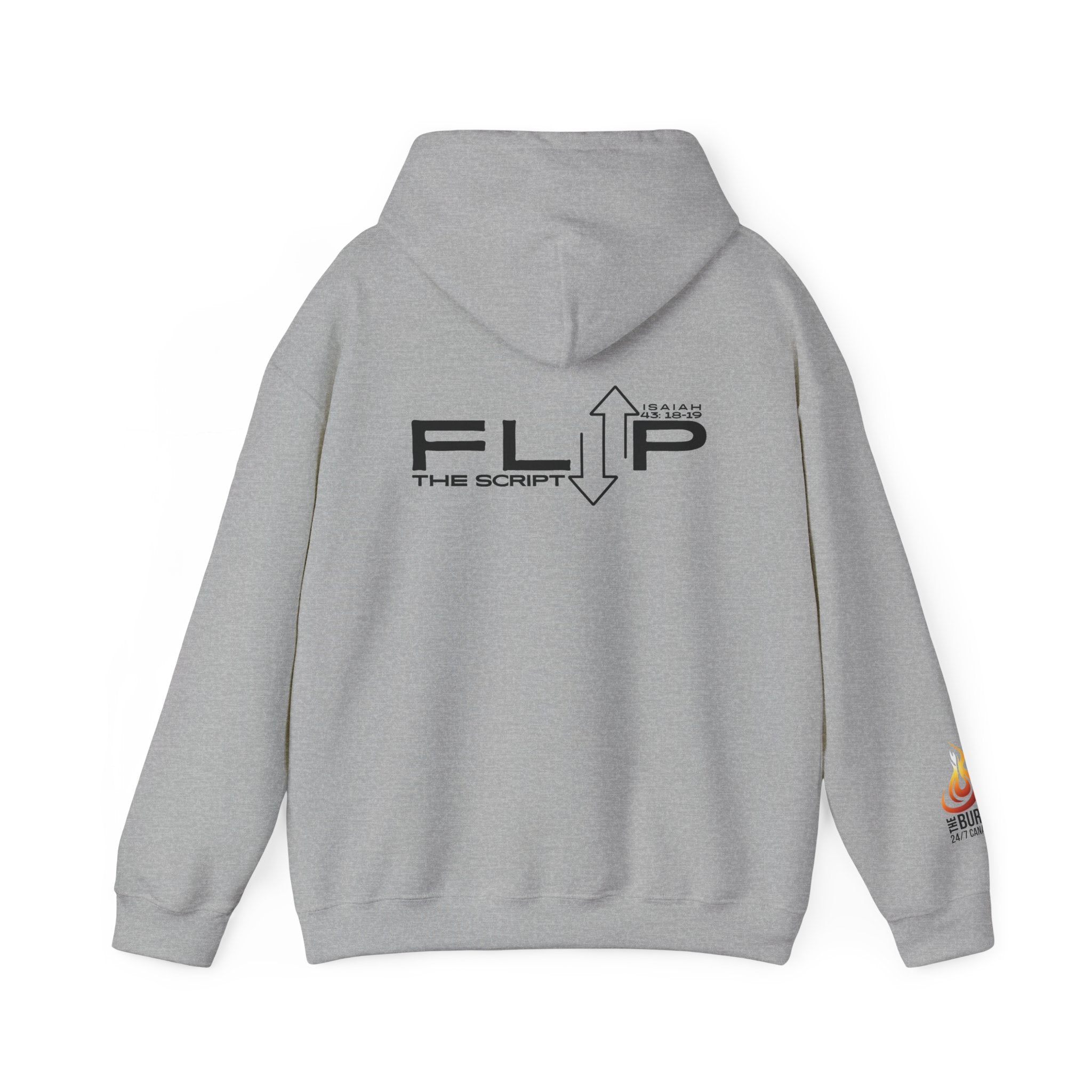 Flip The Script Hoodie — Isaiah 43:18–19 (Light Colours)