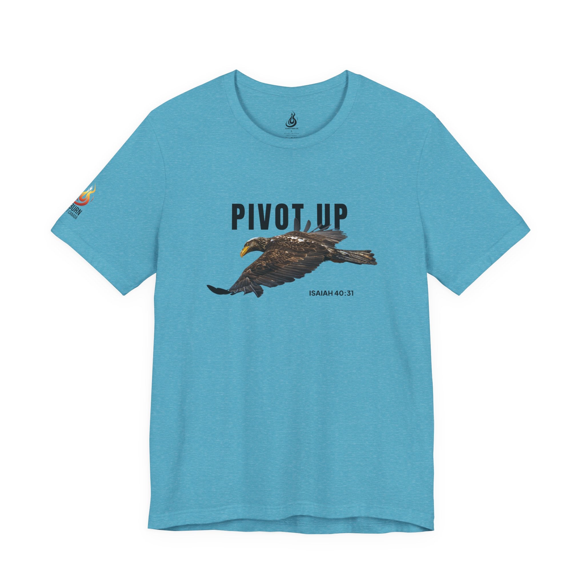 Pivot Up Tee, Isaiah 40:31 Inspirational Christian T‑Shirt (Light Colours)